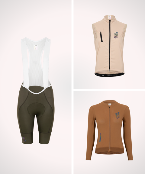 WOMENS BUNDLE: GILET + LONG SLEEVE JERSEY + BIBS