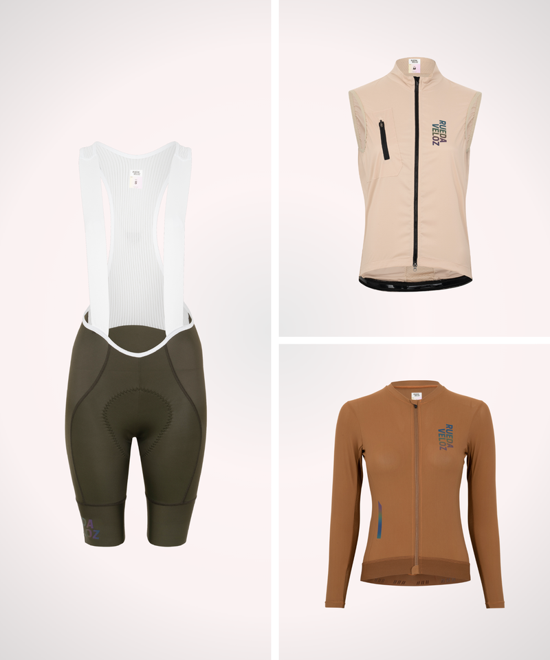 WOMENS BUNDLE: GILET + LONG SLEEVE JERSEY + BIBS