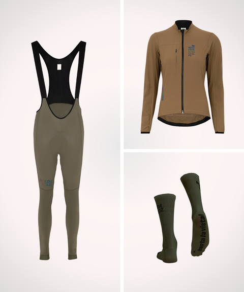 Womens Bundle: Winter Bibs + Jacket + Socks