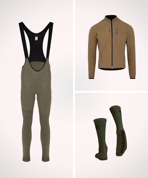 Mens Bundle: Winter Bibs + Jacket + Socks